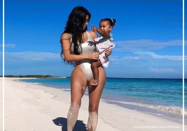 Kim Kardashian with Chi