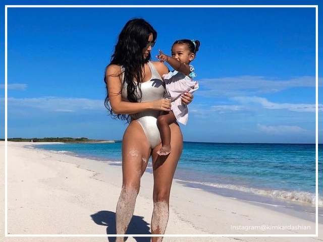 Kim Kardashian with Chi