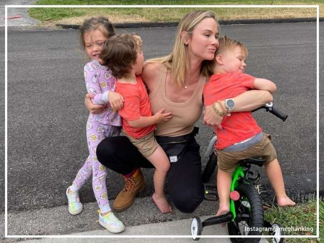 Meghan King with her three children