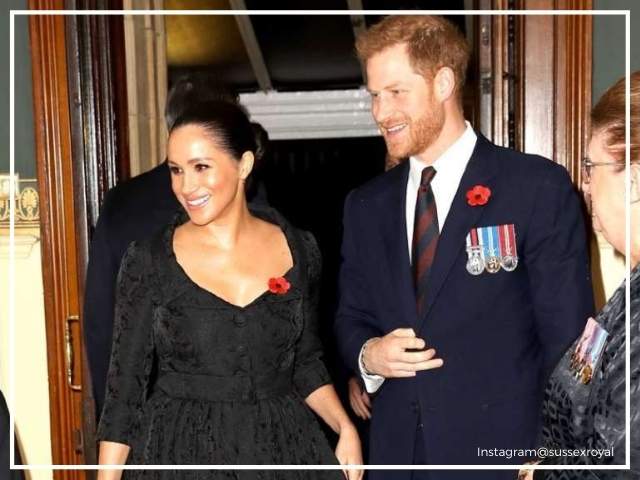 The Duke Duchess of Sussex at the Festival of Remembrance